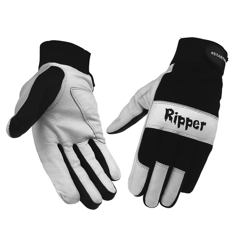 Перчатки со вставкой из козьей кожи Ripper STG0333 (10/100) (УТ5566)